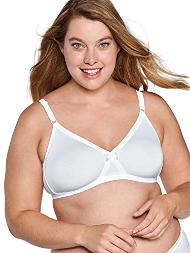 Naturana Damen Moulded Firm Control Soft Cup Bra BH, Undurchsichtige, Weiß (Weiß), 85D im Sale